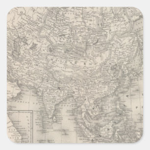 Sticker Carré L'Asie 9