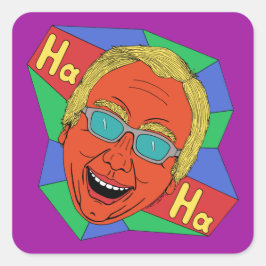 Sticker Carré Laughing Man (Artiste Auto-Portrait)