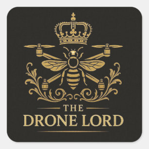 Sticker Carré L'autocollant Drone Lord Lux