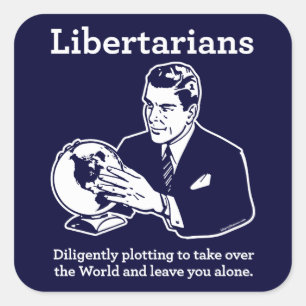 Sticker Carré L'autocollant libertaire de complot