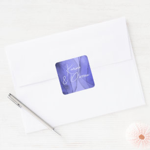 Sticker Carré Lavande violette bleue