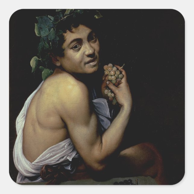 Sticker Carré Le Bacchus malade, 1591 (Devant)