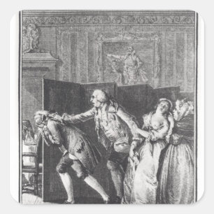 Sticker Carré Le Baron chassa Candide du Château