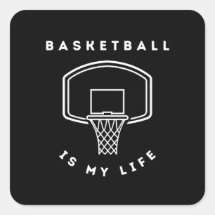 Sticker Carré Le basket-ball est mon sport