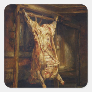 Sticker Carré Le boeuf abattu, 1655
