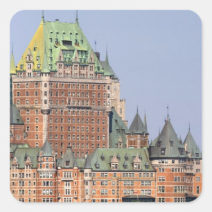 Sticker Carré Le château Frontenac à Québec, Canada.
