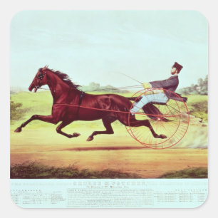Sticker Carré Le Cheval Célébré, George M. Patchen