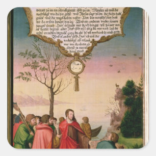 Sticker Carré Le Christ enseignant ses disciples