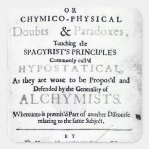 Sticker Carré 'Le Chymist sceptique