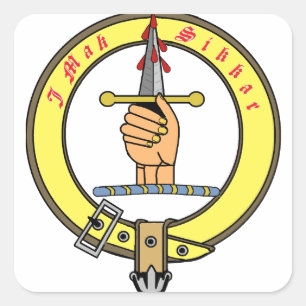 Sticker Carré Le clan de Kirkpatrick Kilpatrick Badge