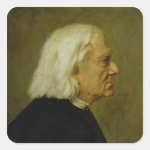 Sticker Carré Le compositeur Franz Liszt, 1884