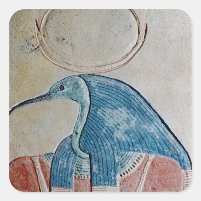 Sticker Carré Le dieu Thoth (Devant)