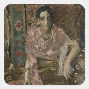 Sticker Carré Le diseur de bonne aventure, 1895