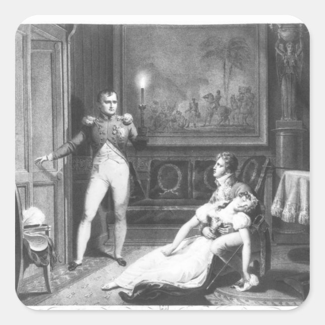 Sticker Carré Le divorce de Napoléon Ier (Devant)