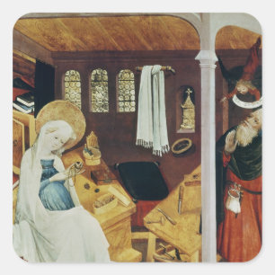 Sticker Carré Le doute de St Joseph, c.1410-20