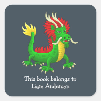 Sticker Carré Le Dragon Appartient À