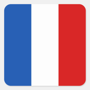 Sticker Carré Le drapeau de la France