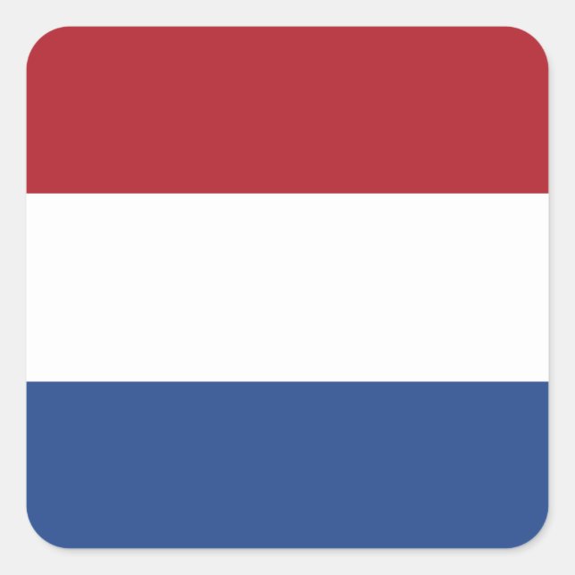 Sticker Carré Le drapeau Pays-Bas (néerlandais) (Devant)