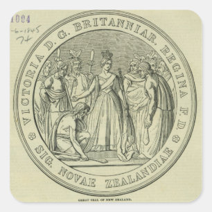 Sticker Carré Le grand sceau de la Nouvelle-Zélande