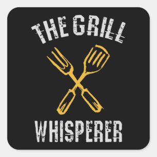 Sticker Carré Le Grill Whisperer