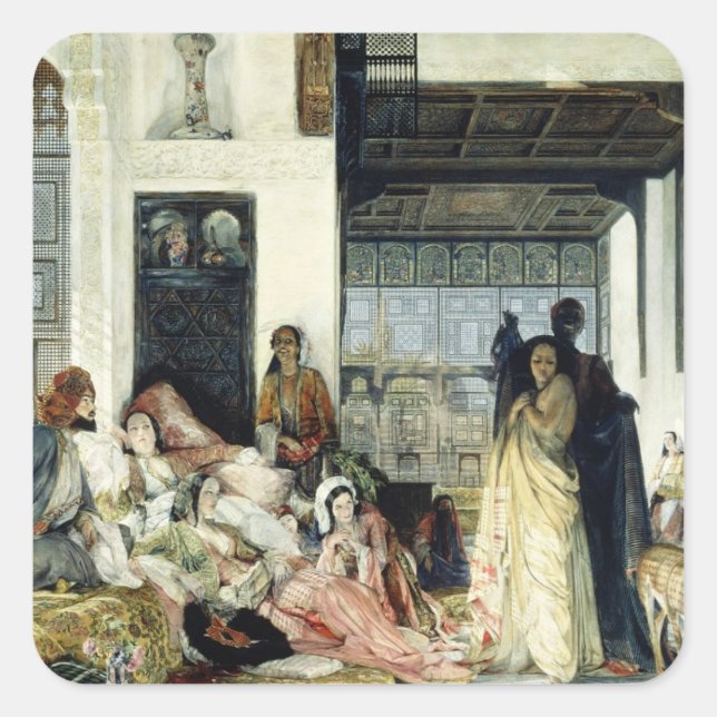 Sticker Carré Le Harem (Devant)