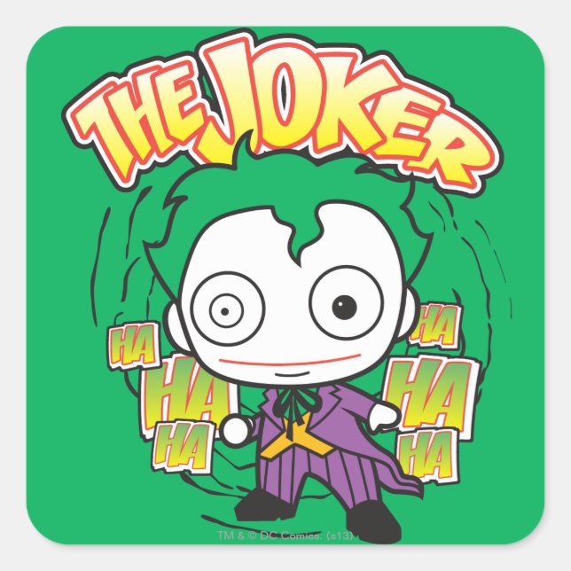 Sticker Carré Le Joker - Mini (Devant)
