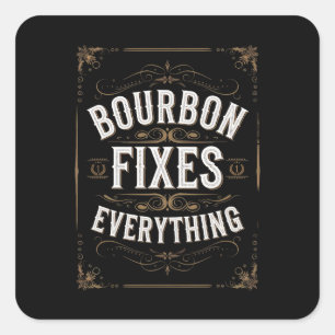 Sticker Carré Le jour des Bourbons fixe tout