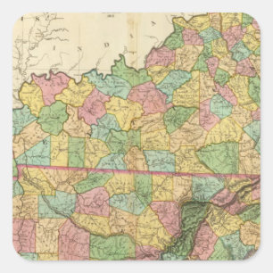 Sticker Carré Le Kentucky et le Tennessee 6