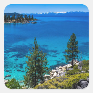 Sticker Carré Le lac Tahoe