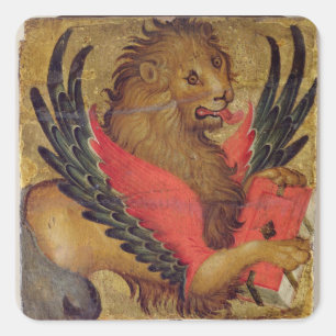 Sticker Carré Le lion de St Mark (huile sur le panneau)