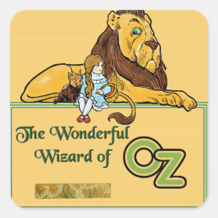 Sticker Carré Le Magicien Merveilleux d'Oz