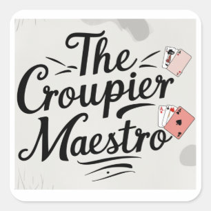 Sticker Carré Le Maître Croupier