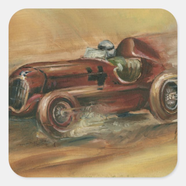 Sticker Carré Le Mans Racecar par Ethan Harper (Devant)