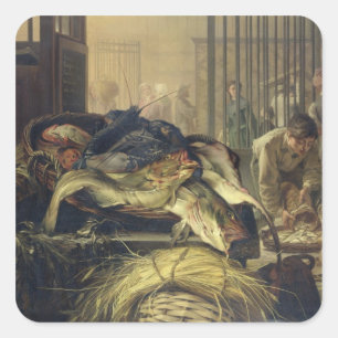 Sticker Carré Le Marché Aux Poissons