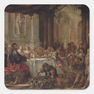 Sticker Carré Le mariage à Cana, 1660