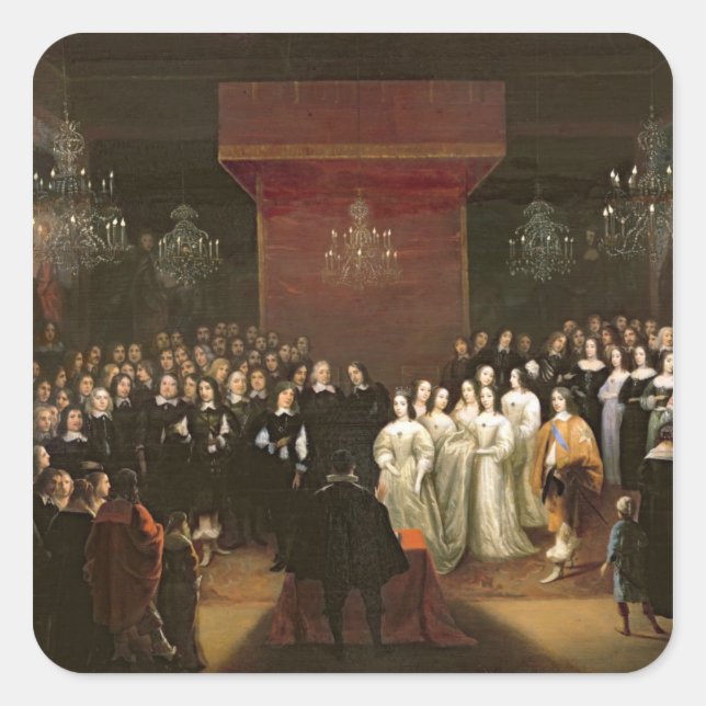 Sticker Carré Le mariage de Frederick William (Devant)