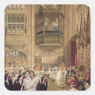 Sticker Carré Le mariage d'Edouard VII