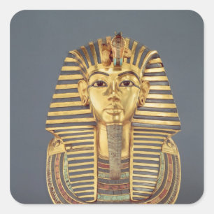 Sticker Carré Le masque funéraire de Tutankhamun