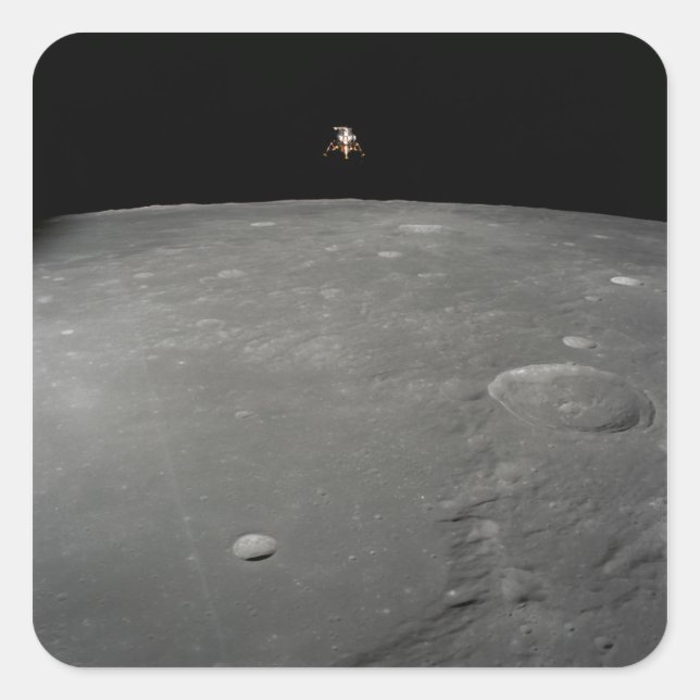 Sticker Carré Le module lunaire Apollo 12 Intrepid (Devant)