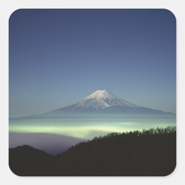 Sticker Carré Le Mont Fuji (Devant)