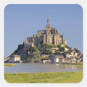 Sticker Carré Le Mont Saint Michel dans la région du
