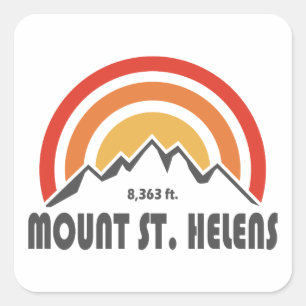 Sticker Carré Le Mont St. Helens