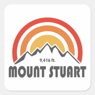 Sticker Carré Le mont Stuart