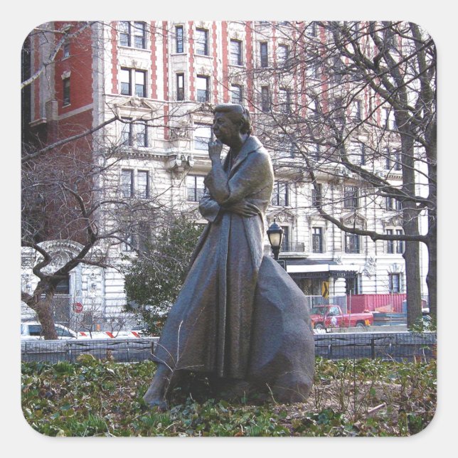 Sticker Carré Le monument Eleanor Roosevelt (Devant)