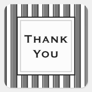 Sticker Carré Le noir gris de Merci fait sur commande barre