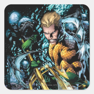 Sticker Carré Le Nouveau 52 - Aquaman #1