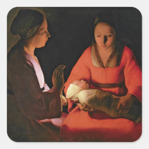 Sticker Carré Le nouvel enfant né, fin des années 1640