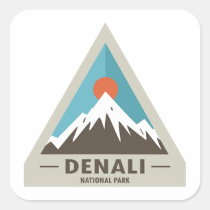Sticker Carré Le Parc national de Denali