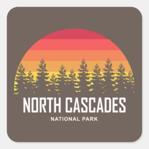 Sticker Carré Le Parc national de North Cascades