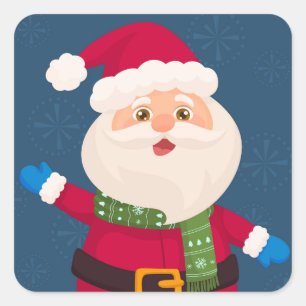 Sticker Carré Le Père Noël en ébullition